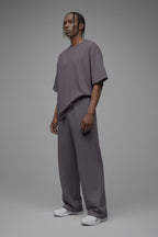 410 Oversized Fleece Tee - Purple image 3