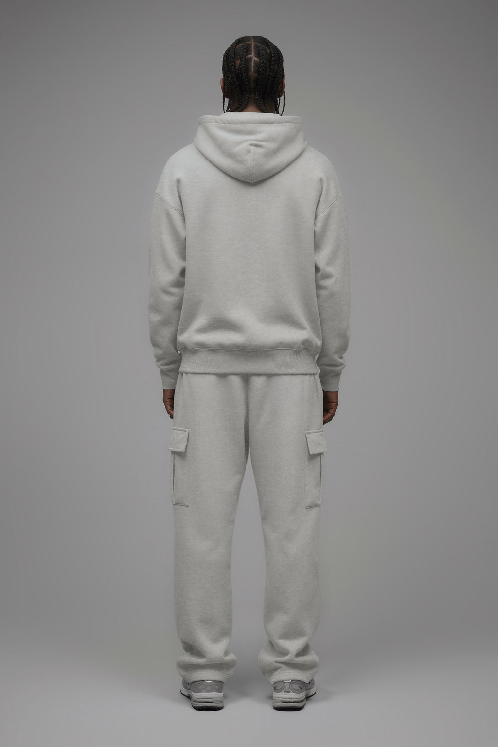 410 Oversized Zip Hoodie - Heather Grey image 2