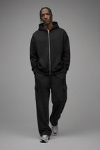 410 Oversized Zip Hoodie - Black image 1