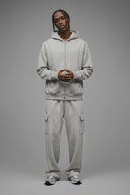 410 Oversized Zip Hoodie - Heather Grey image 1