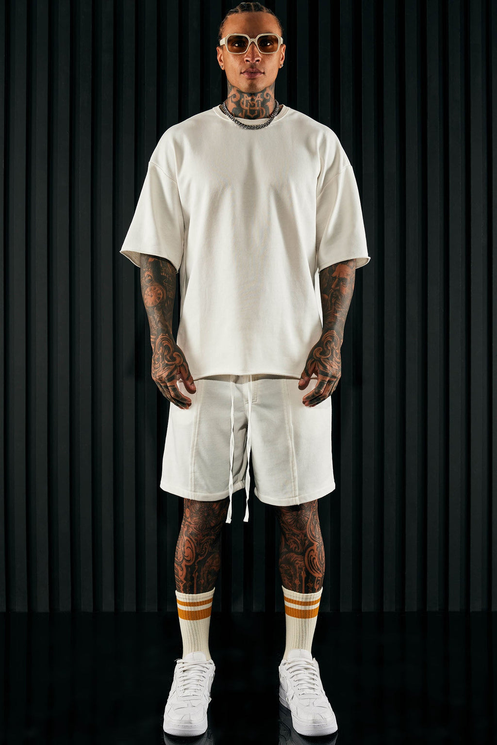 I Like How It Looks Oversized Terry Short Sleeve Tee - White image 3