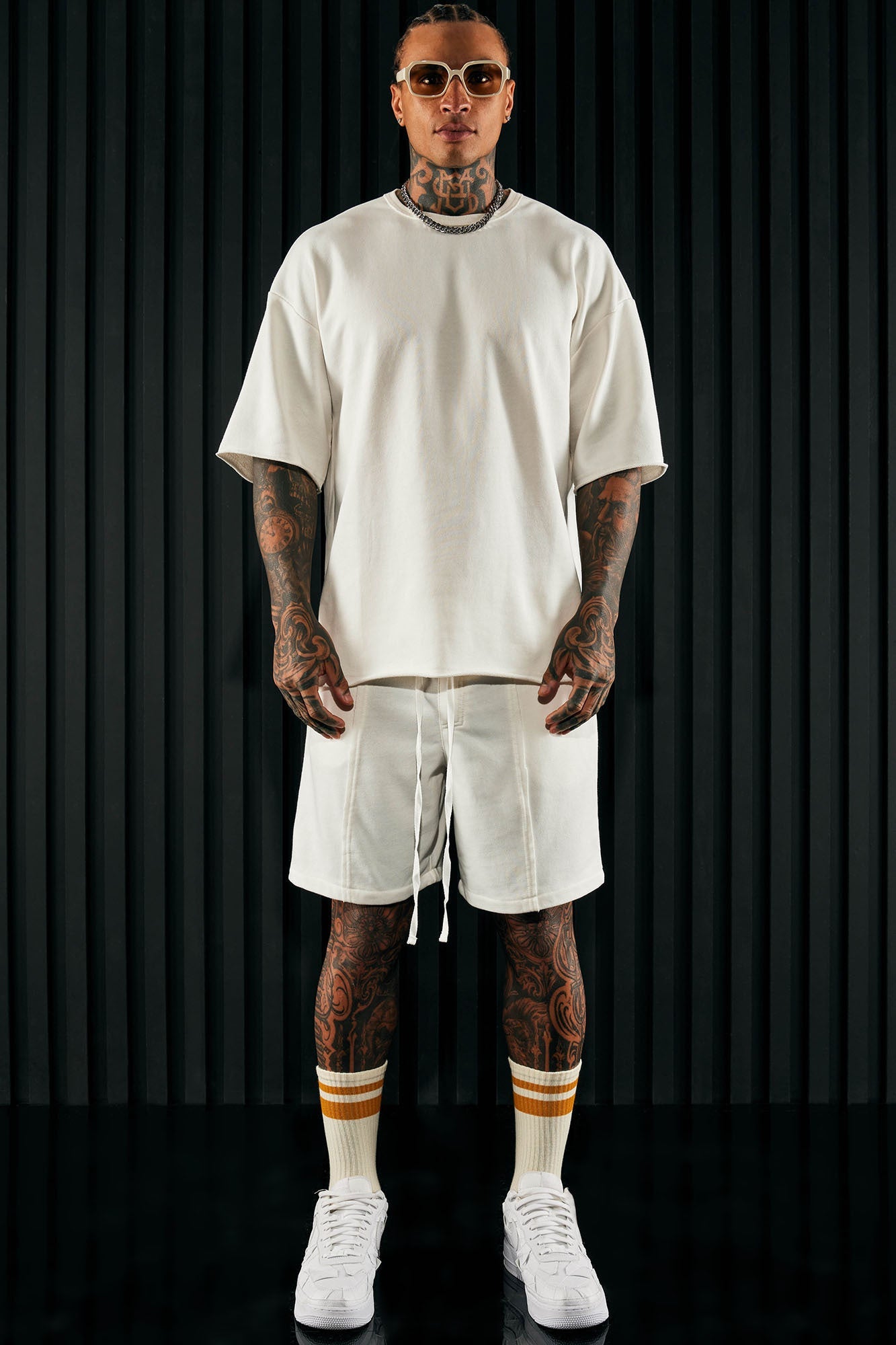 I Like How It Looks Oversized Terry Short Sleeve Tee - White image 3