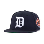 Detroit Tigers Navy 1935 World Series Cooperstown Green Bottom New Era 59Fifty Fitted