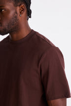 Oversized Heavyweight Tee 240GSM - Chocolate image 3