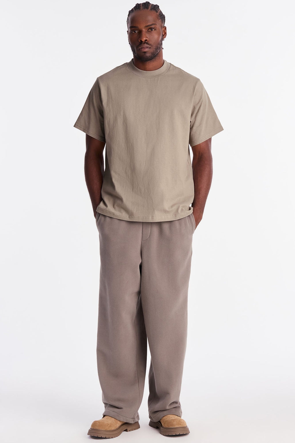 Oversized Heavyweight Tee 240GSM - Taupe image 2