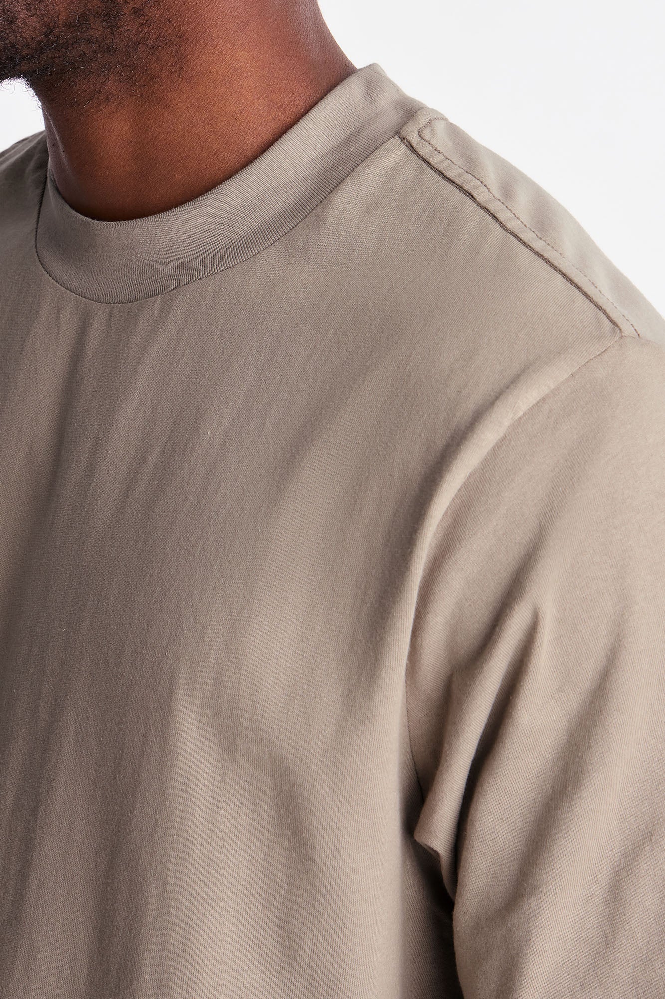 Oversized Heavyweight Tee 240GSM - Taupe image 3