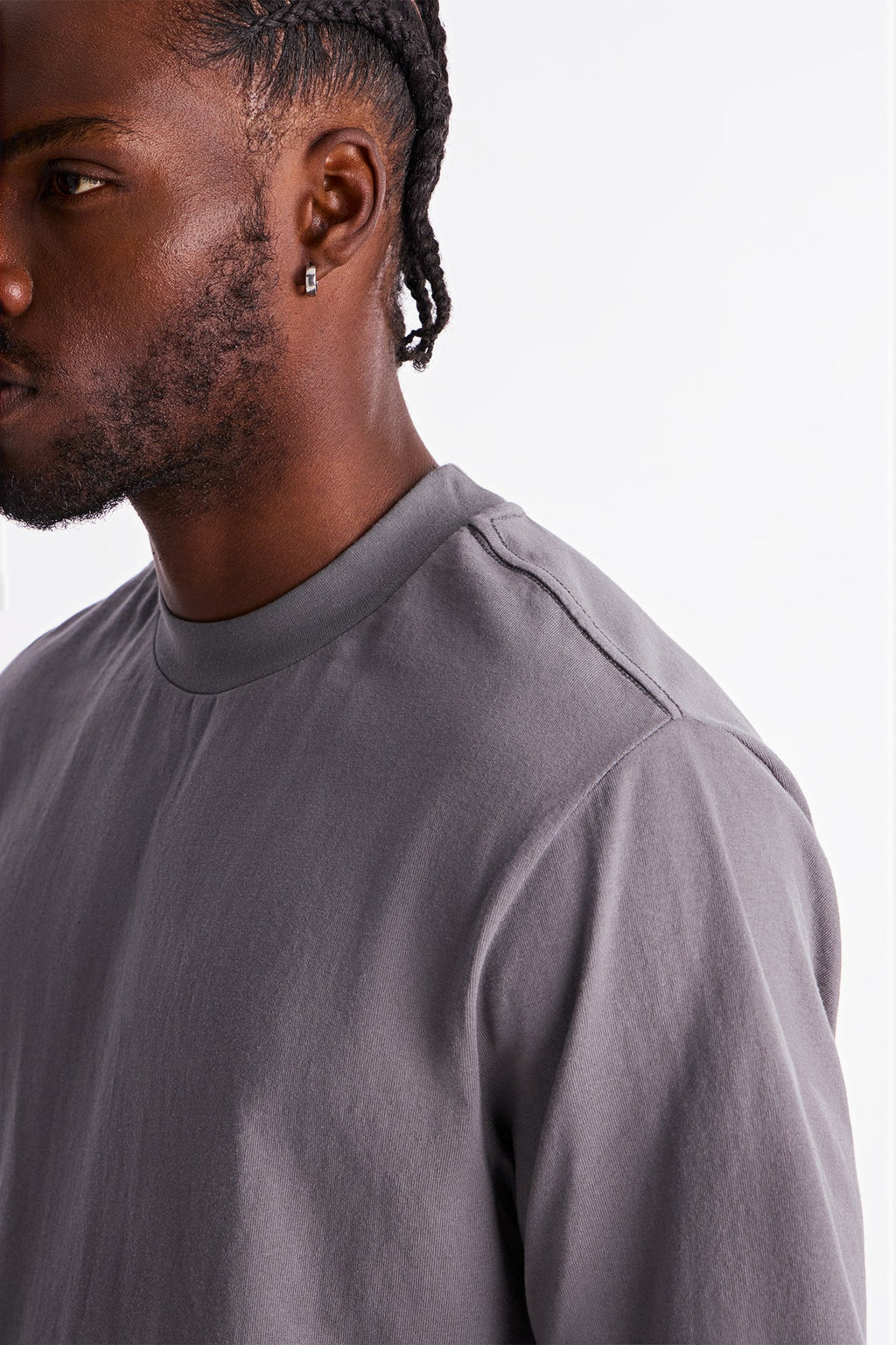 Oversized Heavyweight Tee 240GSM - Charcoal image 4