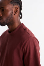 Oversized Heavyweight Tee 240GSM - Burgundy image 4