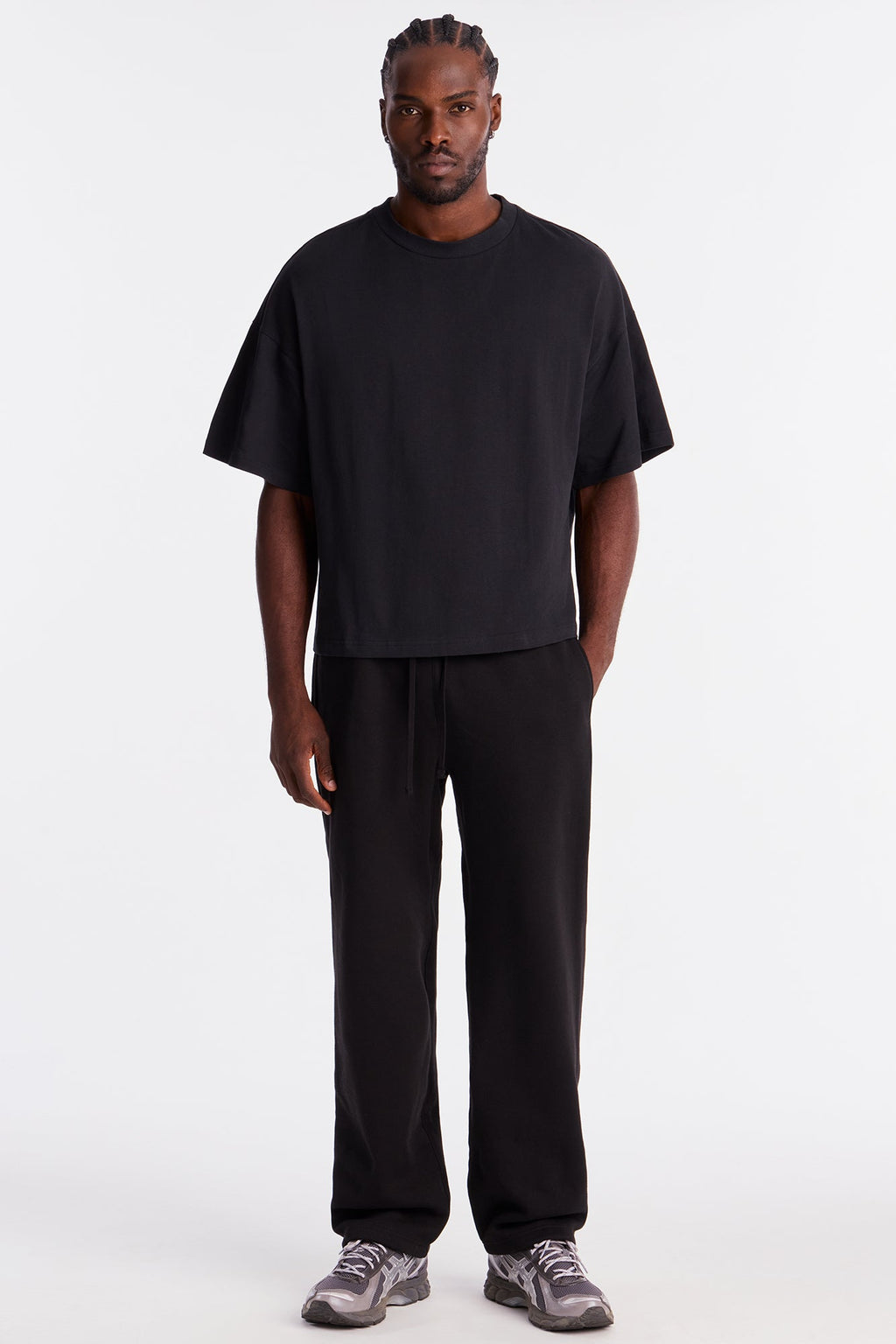 Boxy Heavyweight Tee 240GSM - Black image 3