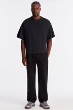Boxy Heavyweight Tee 240GSM - Black image 3