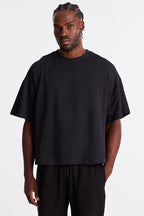 Boxy Heavyweight Tee 240GSM - Black image 1