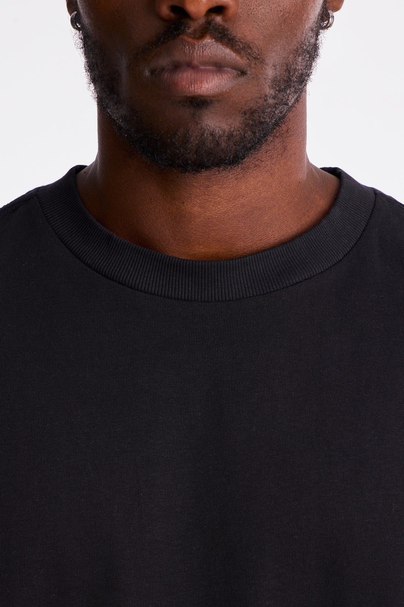Boxy Heavyweight Tee 240GSM - Black image 4