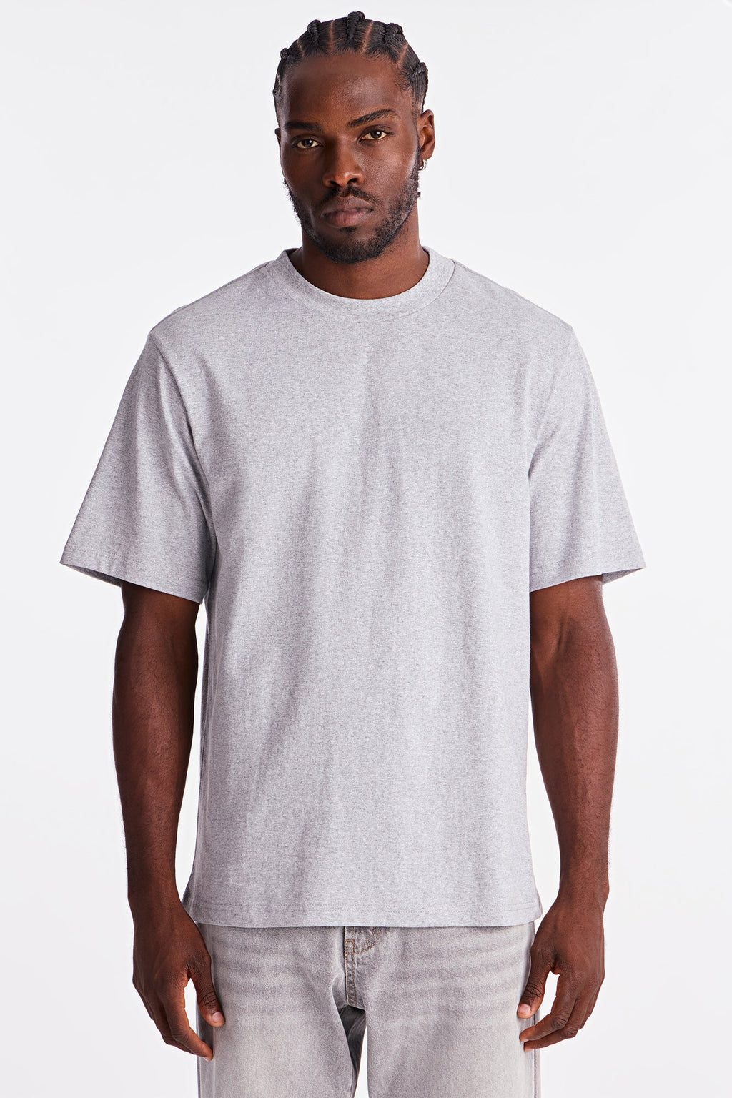 Oversized Heavyweight Tee 240GSM - Heather Grey image 1