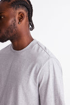 Oversized Heavyweight Tee 240GSM - Heather Grey image 4