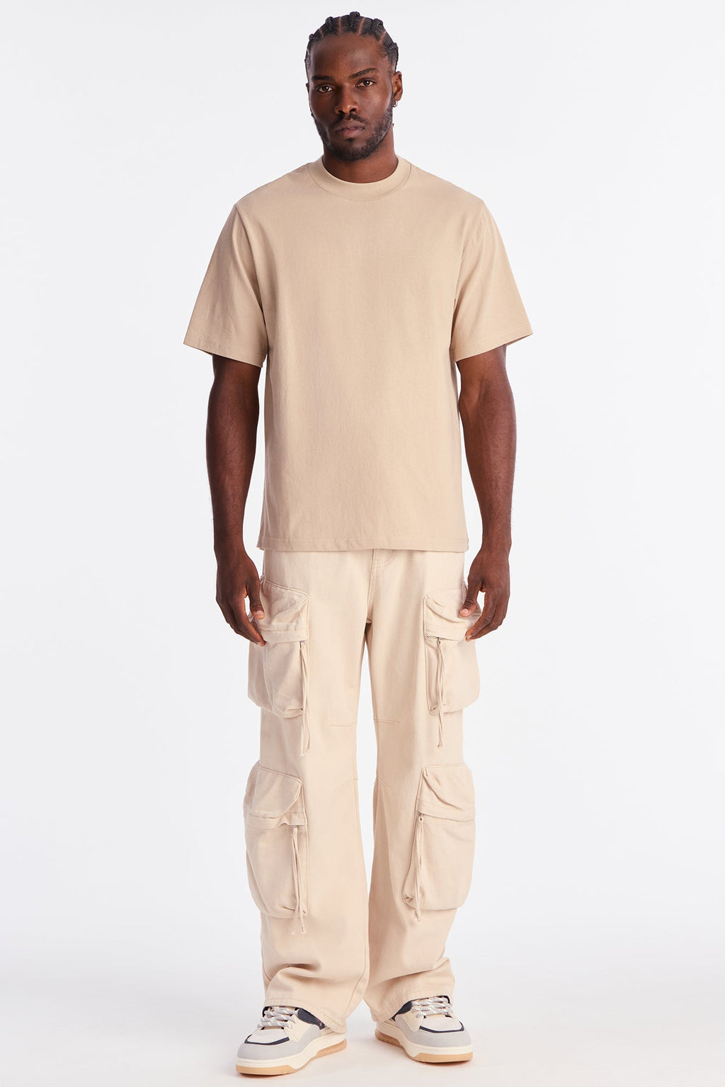 Oversized Heavyweight Tee 240GSM - Beige image 2