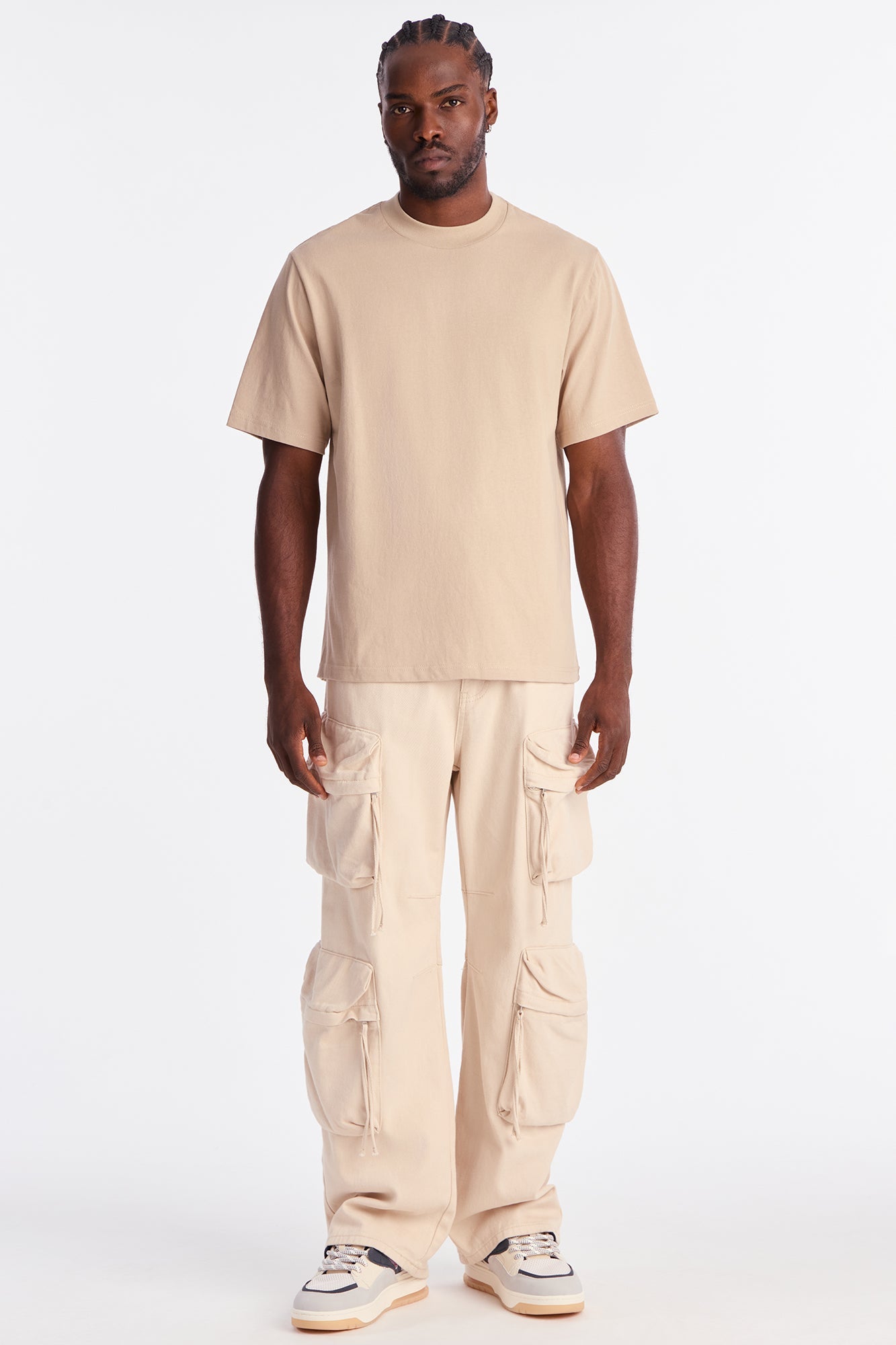 Oversized Heavyweight Tee 240GSM - Beige image 2