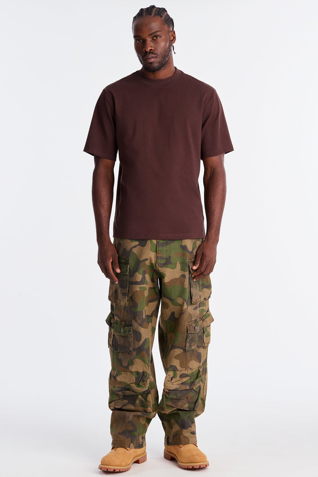 Oversized Heavyweight Tee 240GSM - Brown image 3
