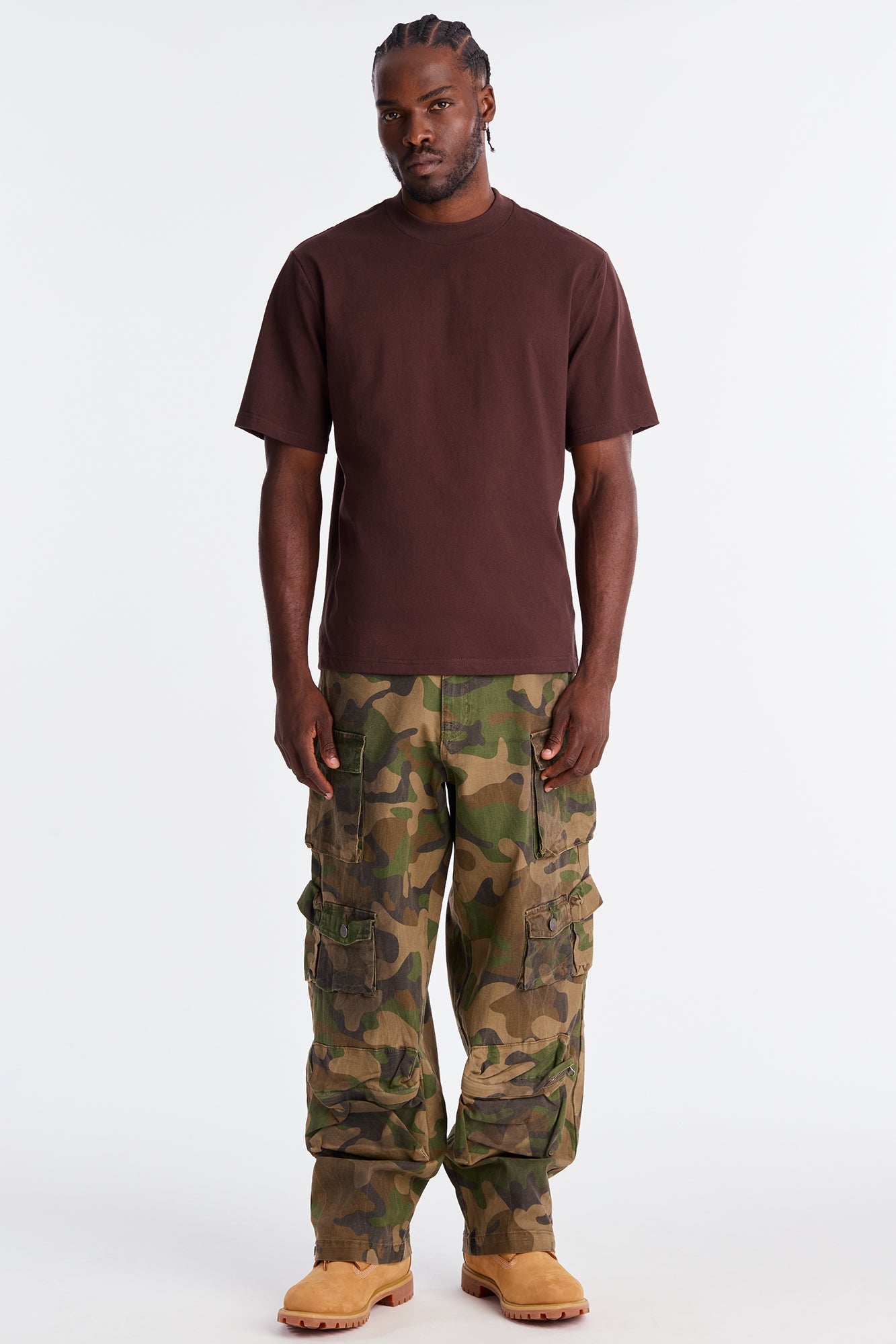 Oversized Heavyweight Tee 240GSM - Brown image 3