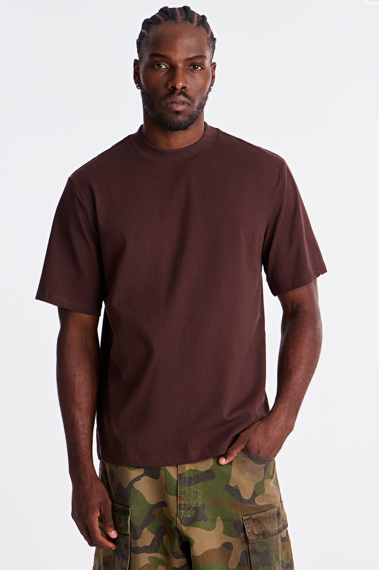 Oversized Heavyweight Tee 240GSM - Brown image 1