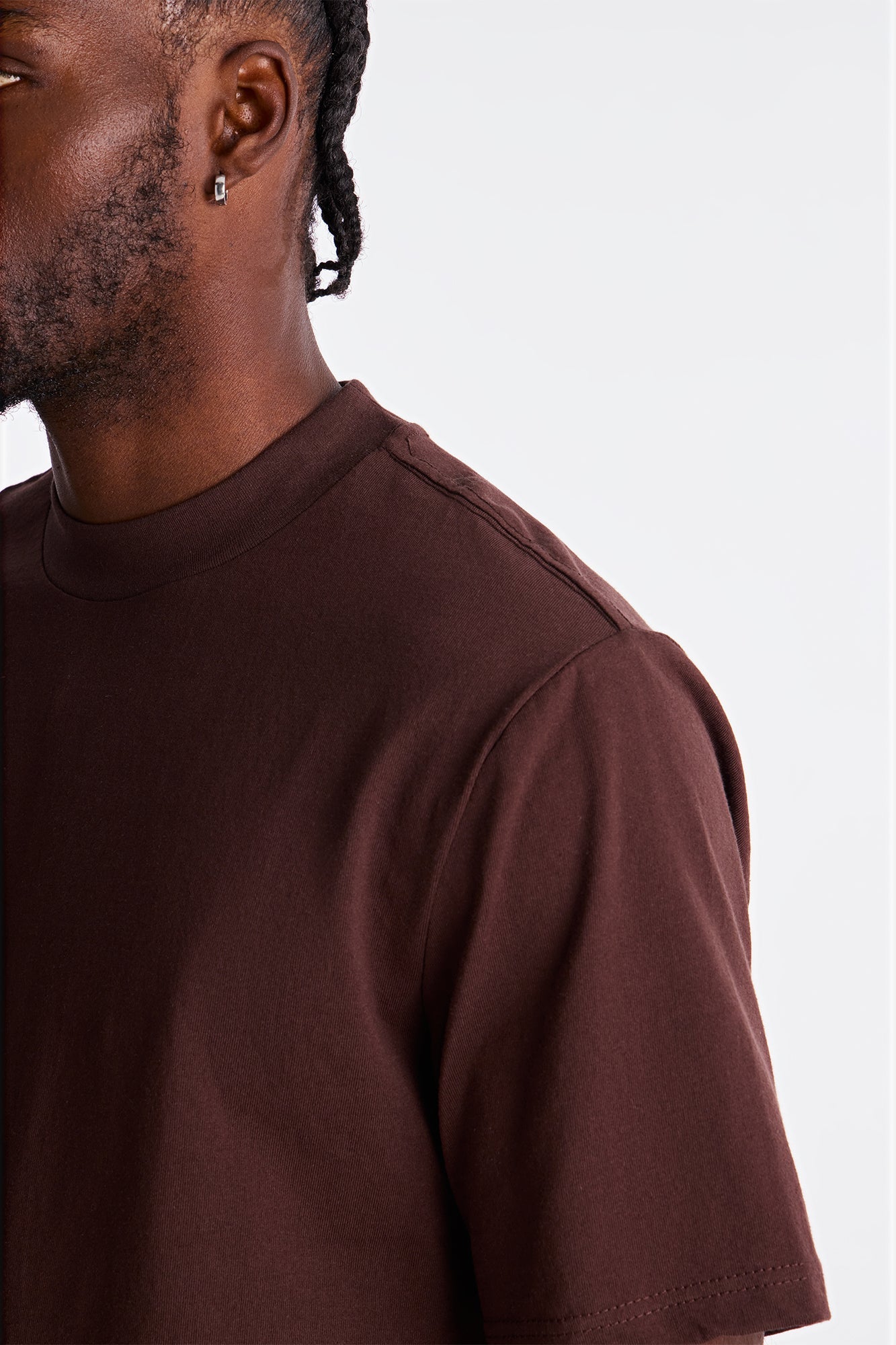 Oversized Heavyweight Tee 240GSM - Brown image 4