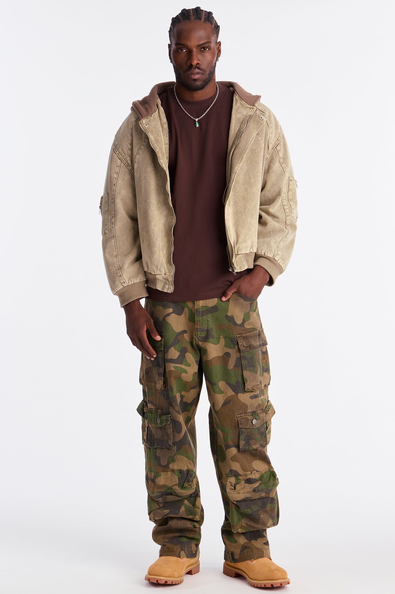 Oversized Heavyweight Tee 240GSM - Brown image 2