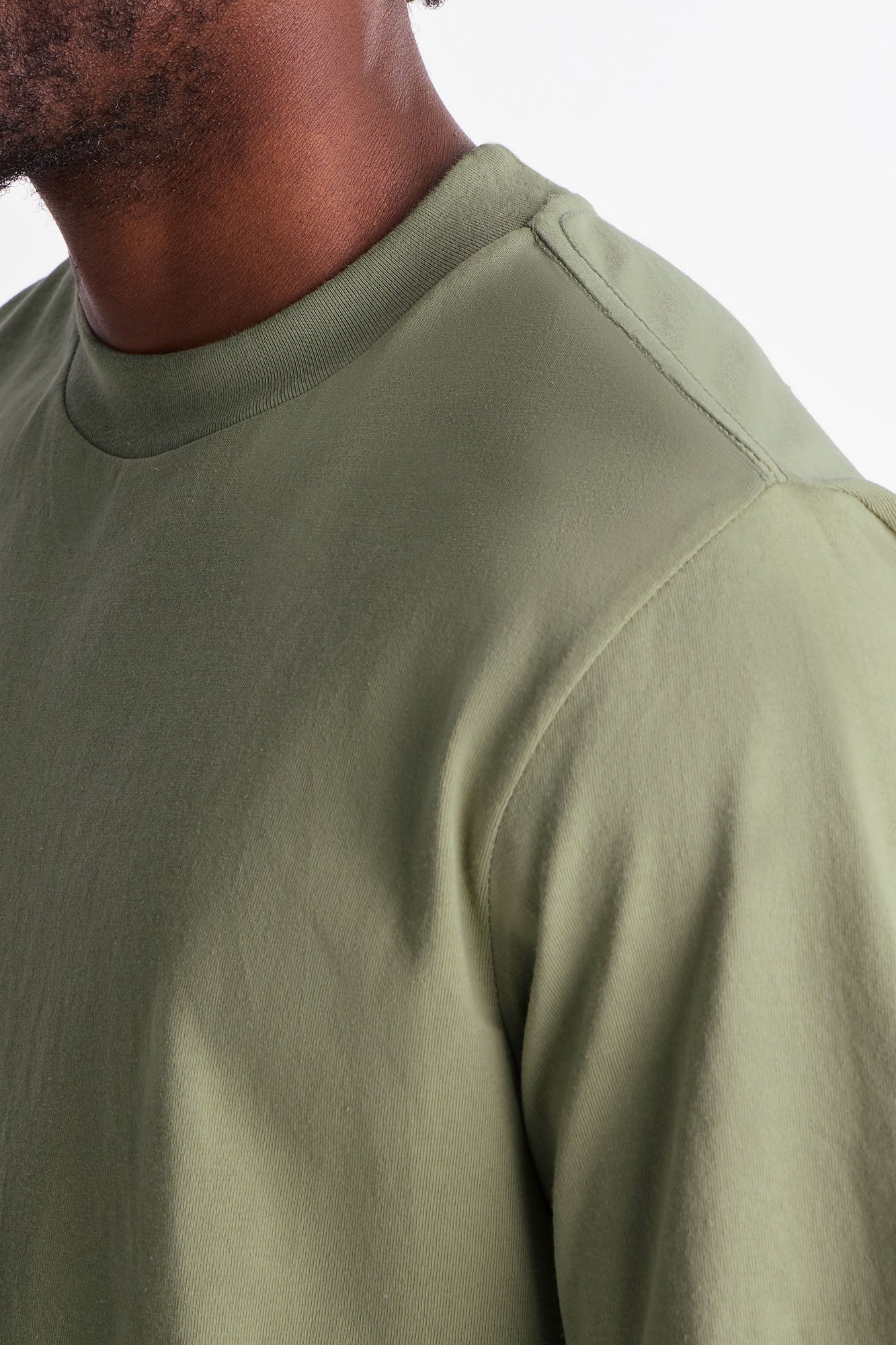 Oversized Heavyweight Tee 240GSM - Olive image 3