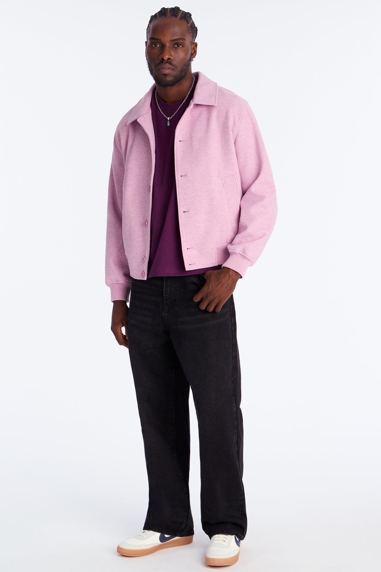 Boxy Premium Midweight Tee - Plum image 2