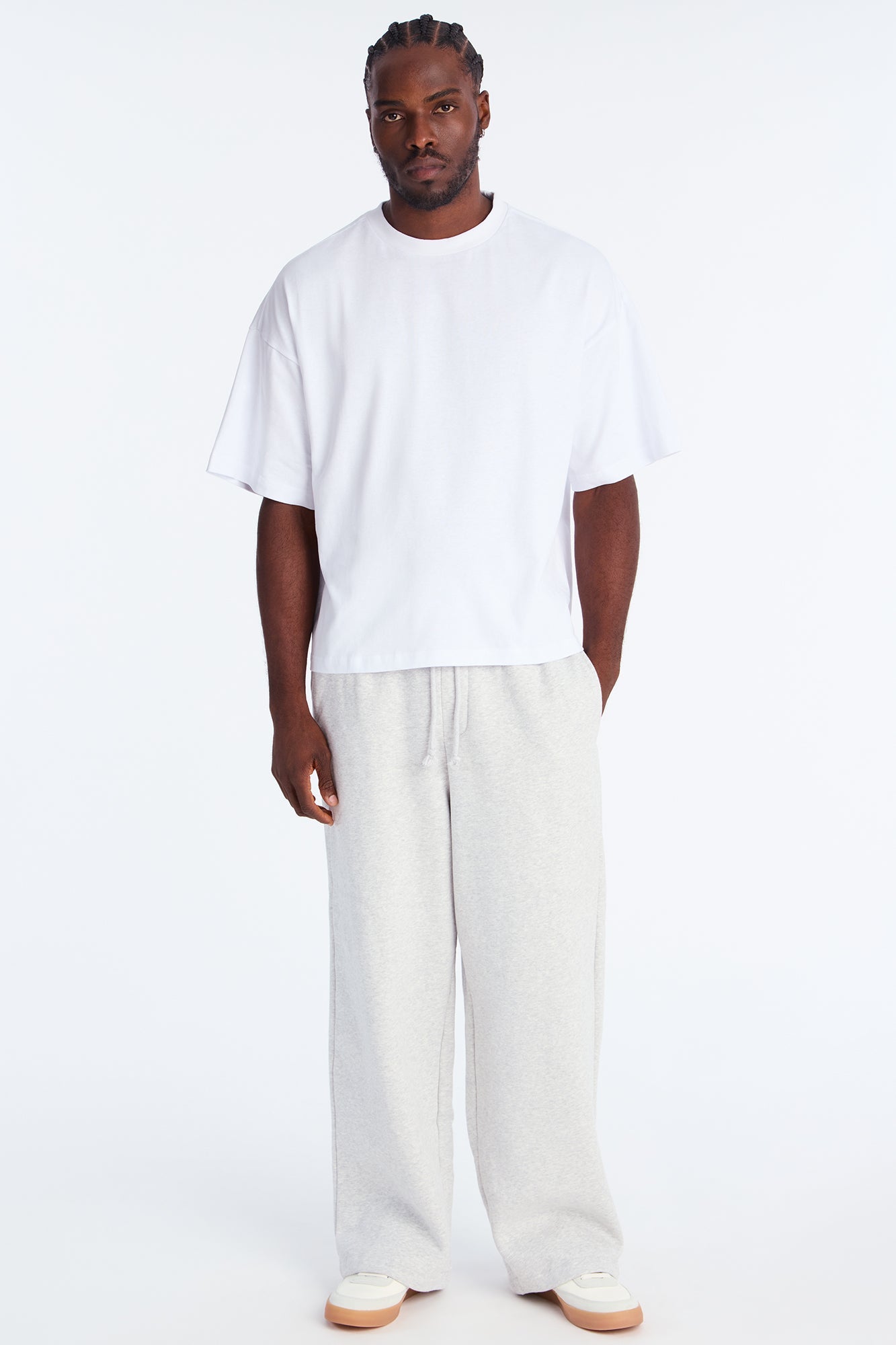 Boxy Heavyweight Tee 240GSM - White image 3