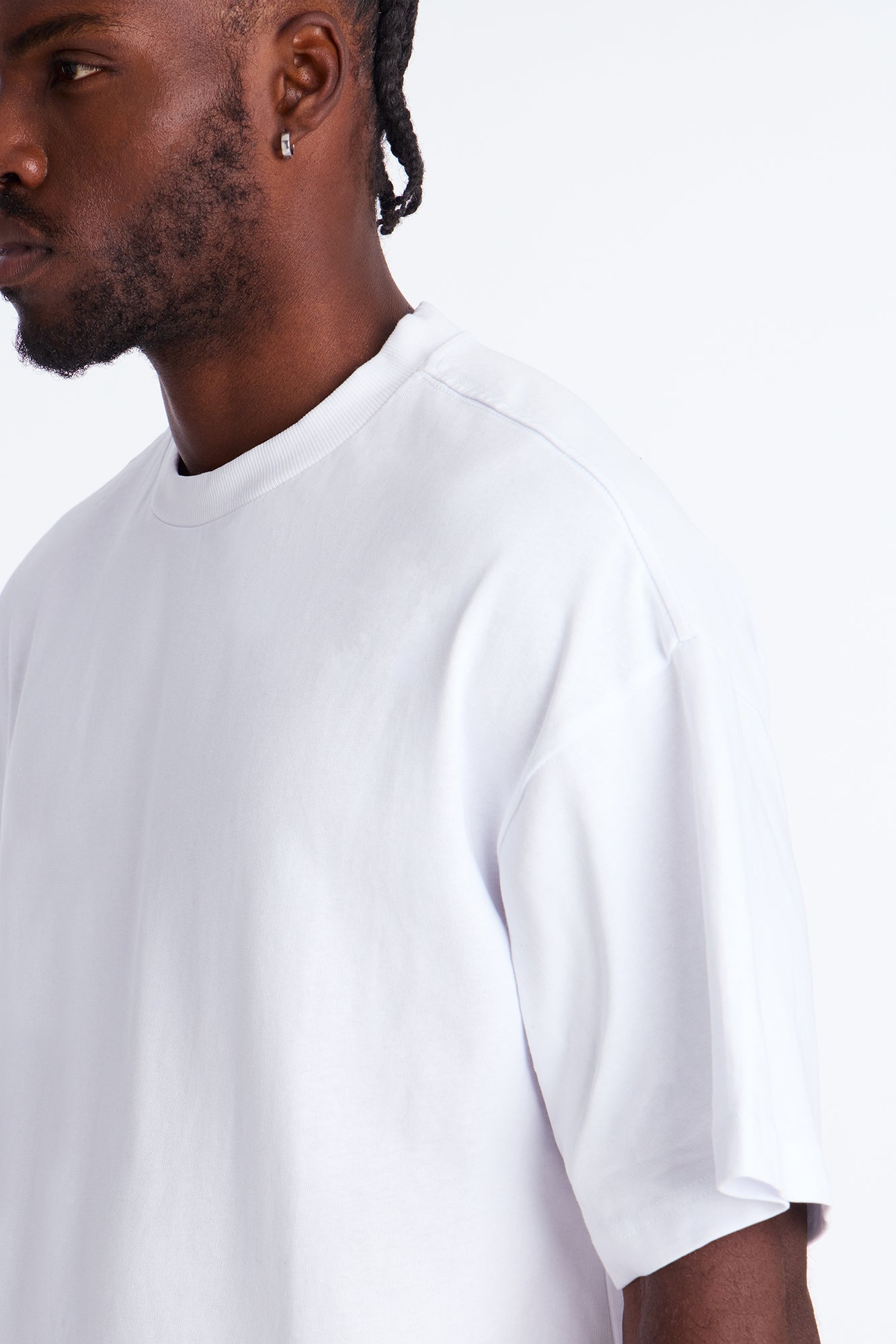 Boxy Heavyweight Tee 240GSM - White image 4