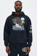 Von Dutch Live To Ride Oversized Hoodie - Black image 1