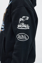 Von Dutch Live To Ride Oversized Hoodie - Black image 4