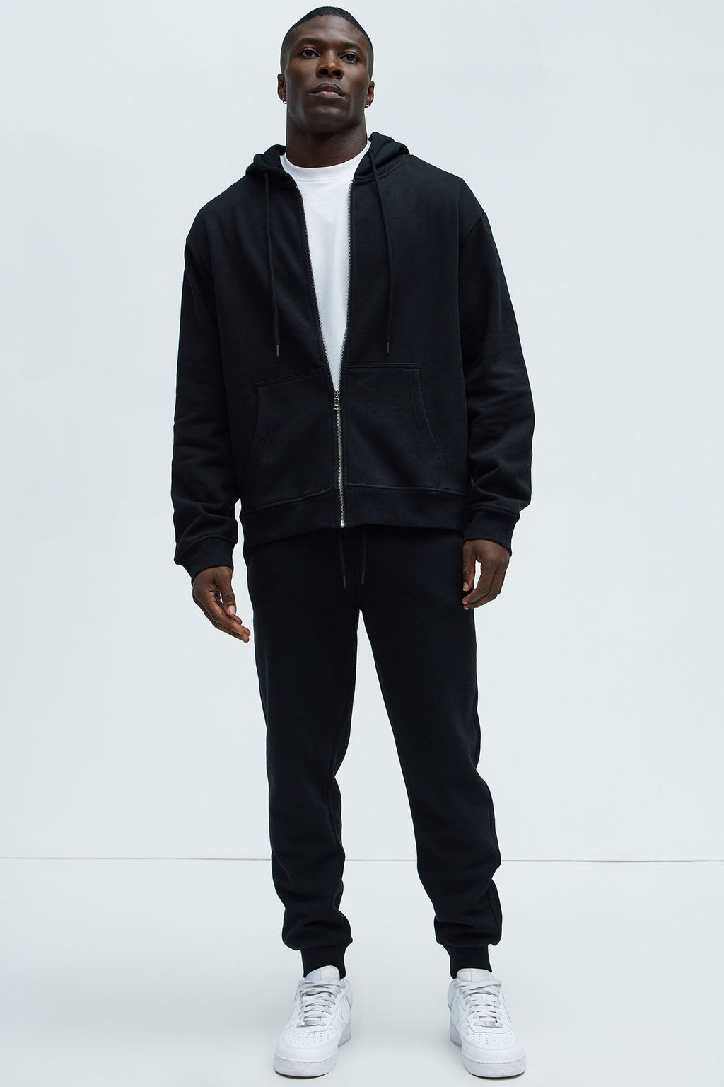 Tyson Zip Up Hoodie - Black image 3