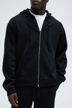 Tyson Zip Up Hoodie - Black image 1
