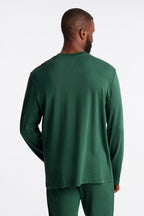 Essential Lounge Long Sleeve Tee - Green image 3
