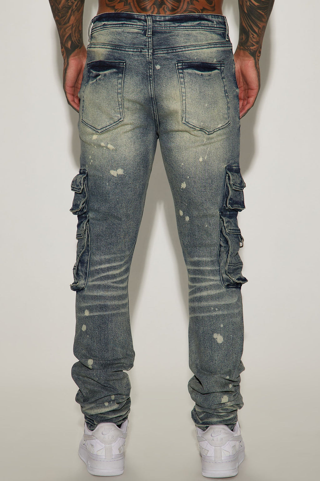 Loaded Stacked Skinny Cargo Jeans - Medium Wash image 4