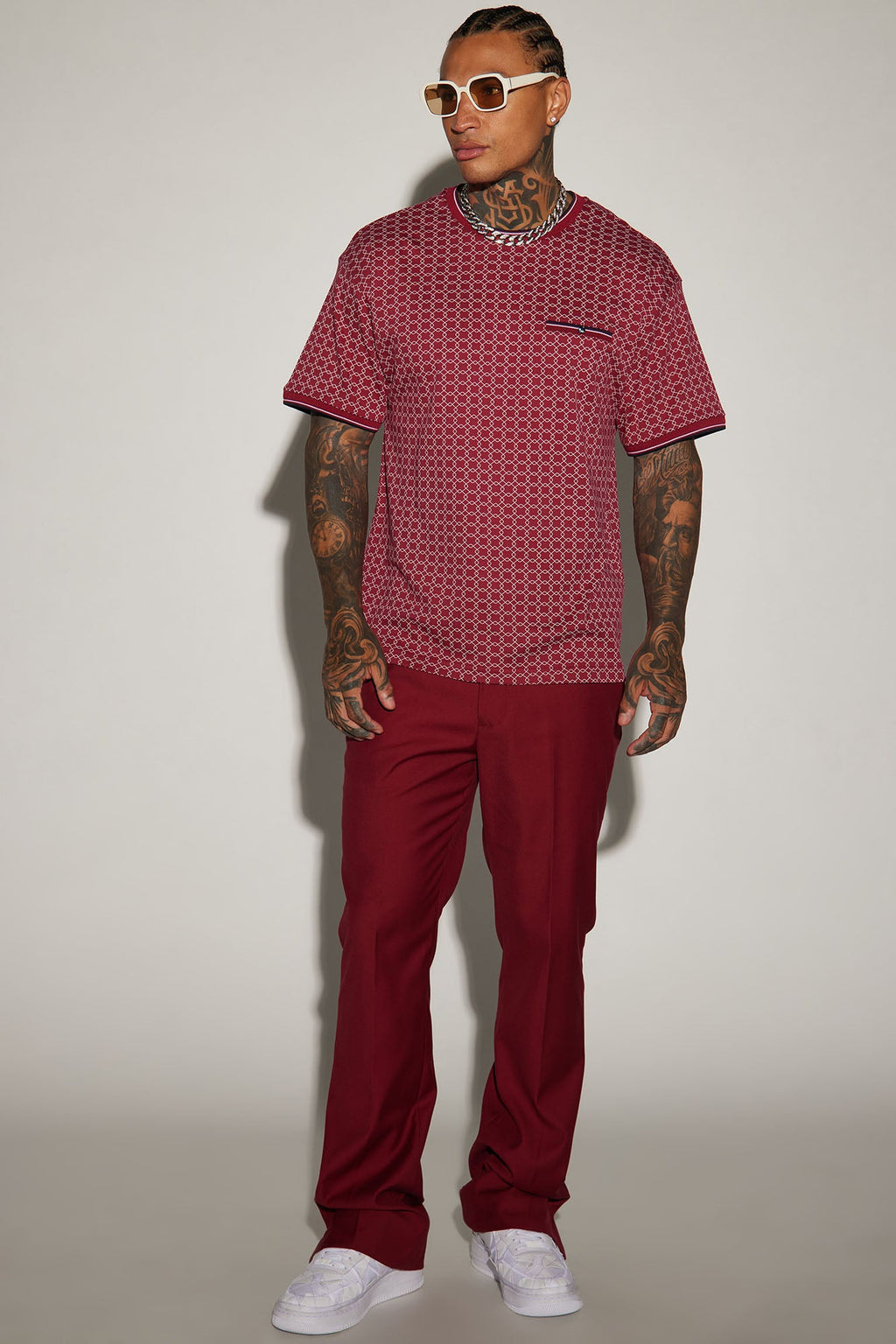 Grindin Short Sleeve Tee - Burgundy image 2