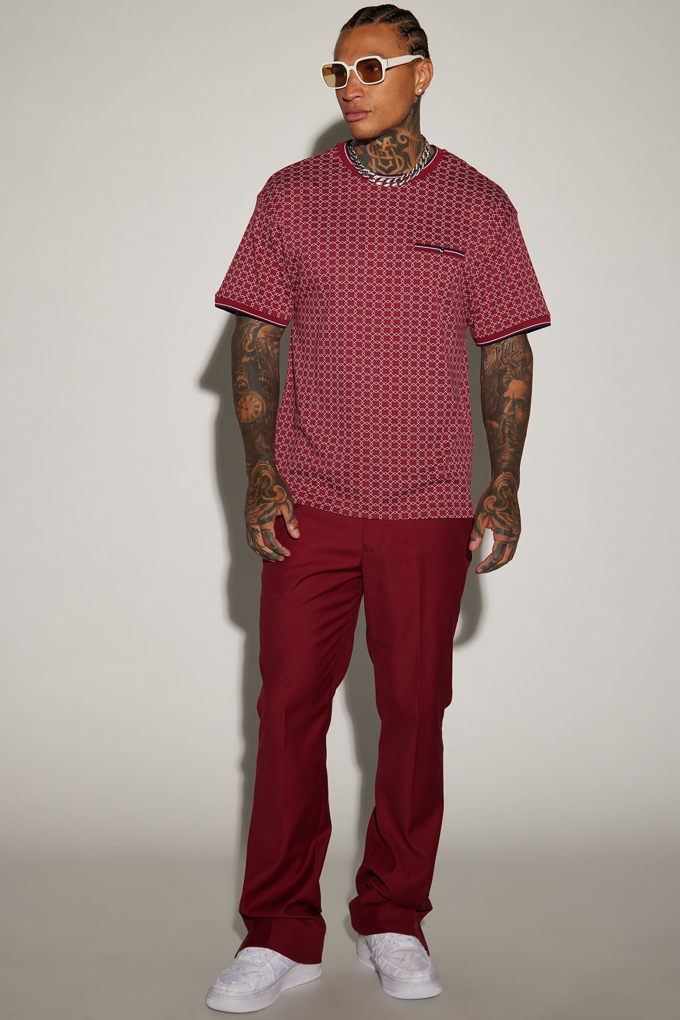 Grindin Short Sleeve Tee - Burgundy image 2