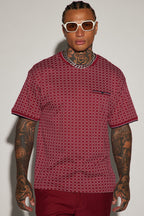Grindin Short Sleeve Tee - Burgundy image 1