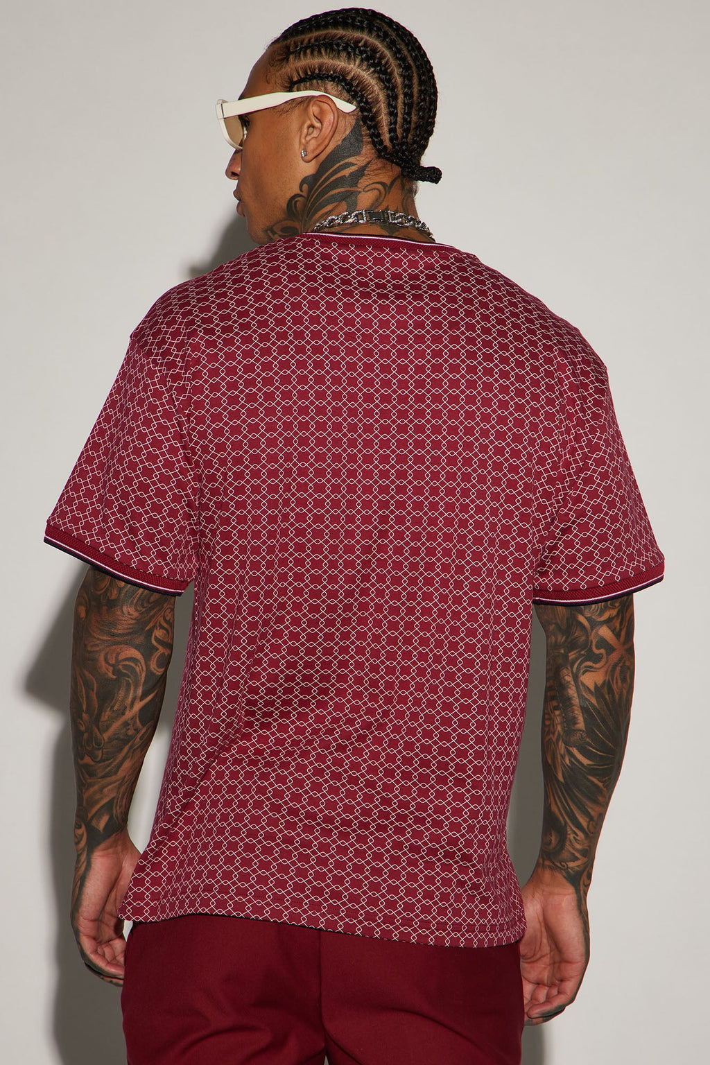 Grindin Short Sleeve Tee - Burgundy image 3