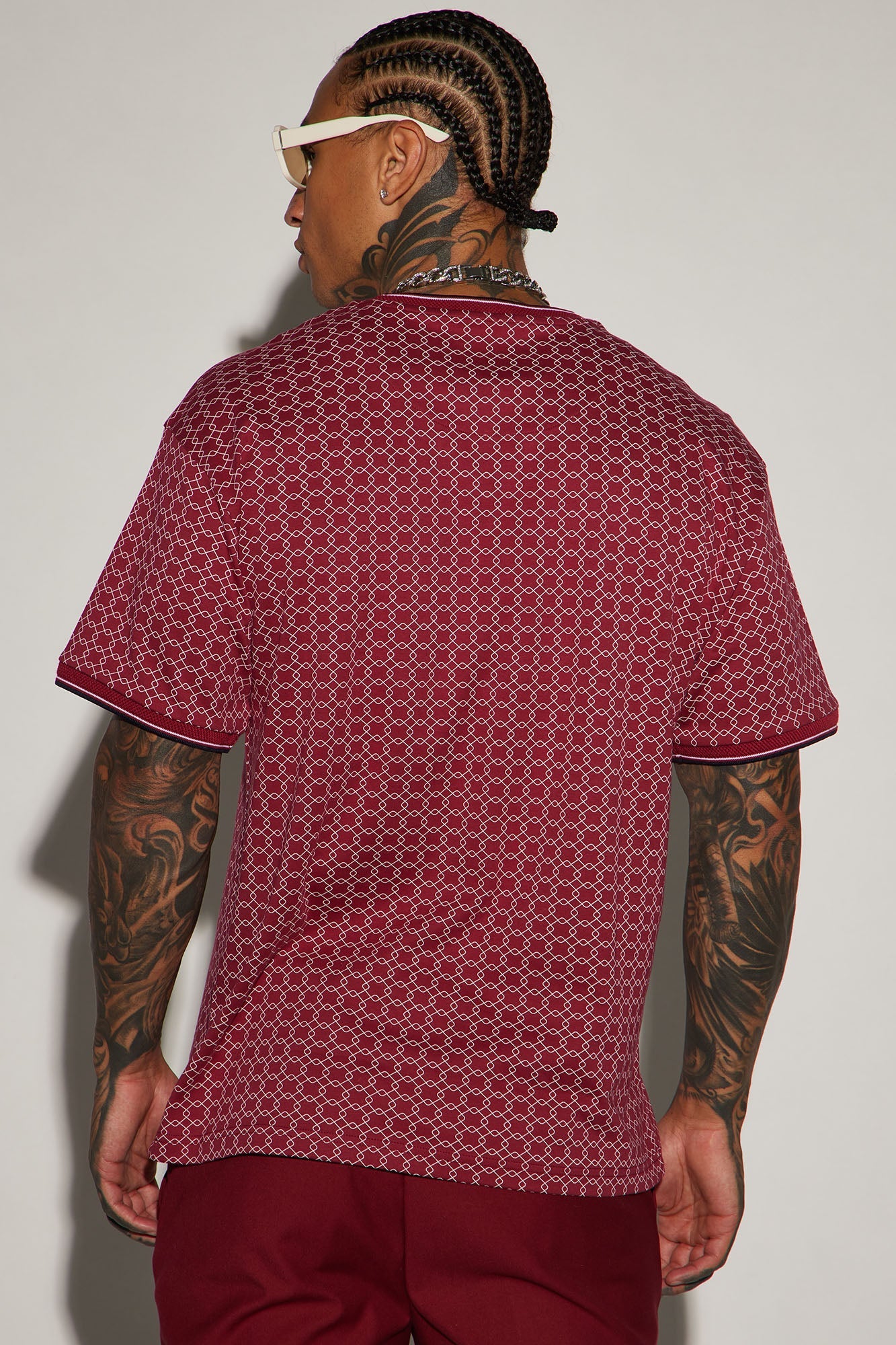 Grindin Short Sleeve Tee - Burgundy image 3
