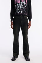 Stacked Skinny Flare In The Mood Jean - Green image 1