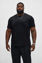 Velour Everyday Crew Tee - Black image 4