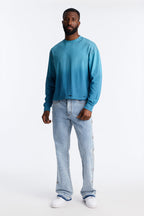 Distressed Edge Relaxed Tee - Green image 2