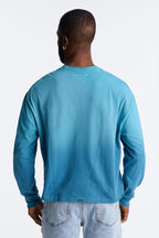 Distressed Edge Relaxed Tee - Green image 4