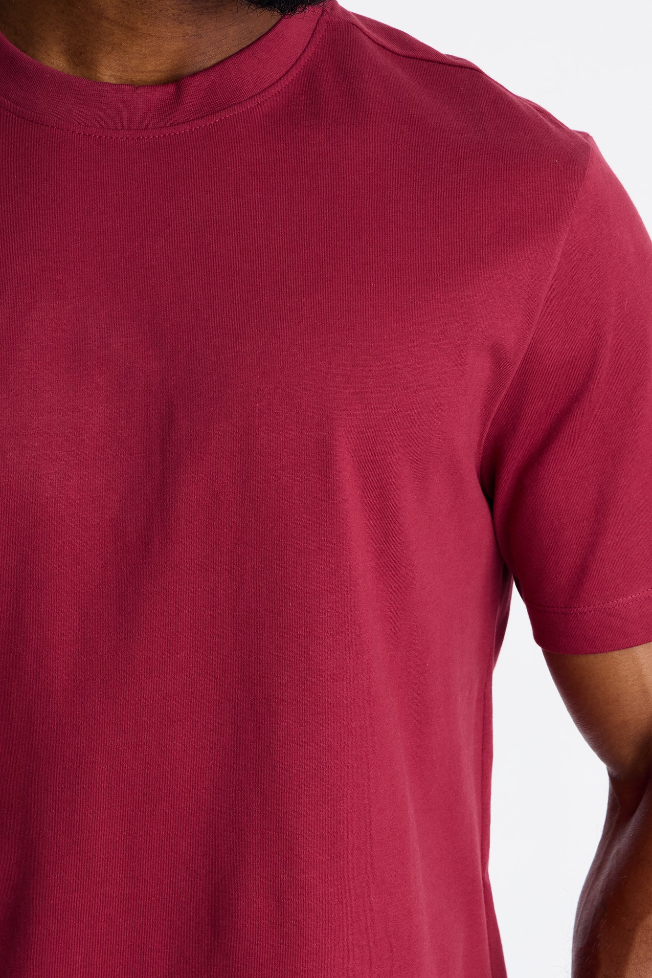 Classic Lightweight Tee - Burgundy image 3