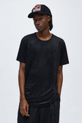 Velour Everyday Crew Tee - Black image 1