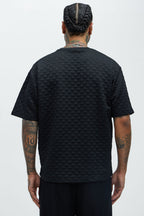 Check Mate Textured Tee - Black image 4