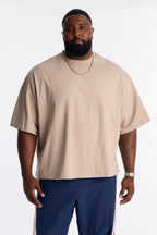 Boxy Heavyweight Tee 240GSM - Tan image 4