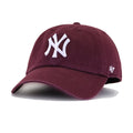 New York Yankees Dark Maroon 47 Brand Clean Up Dad Hat