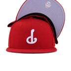 Philadelphia Phillies Scarlet Upside Down New Era 59Fifty Fitted